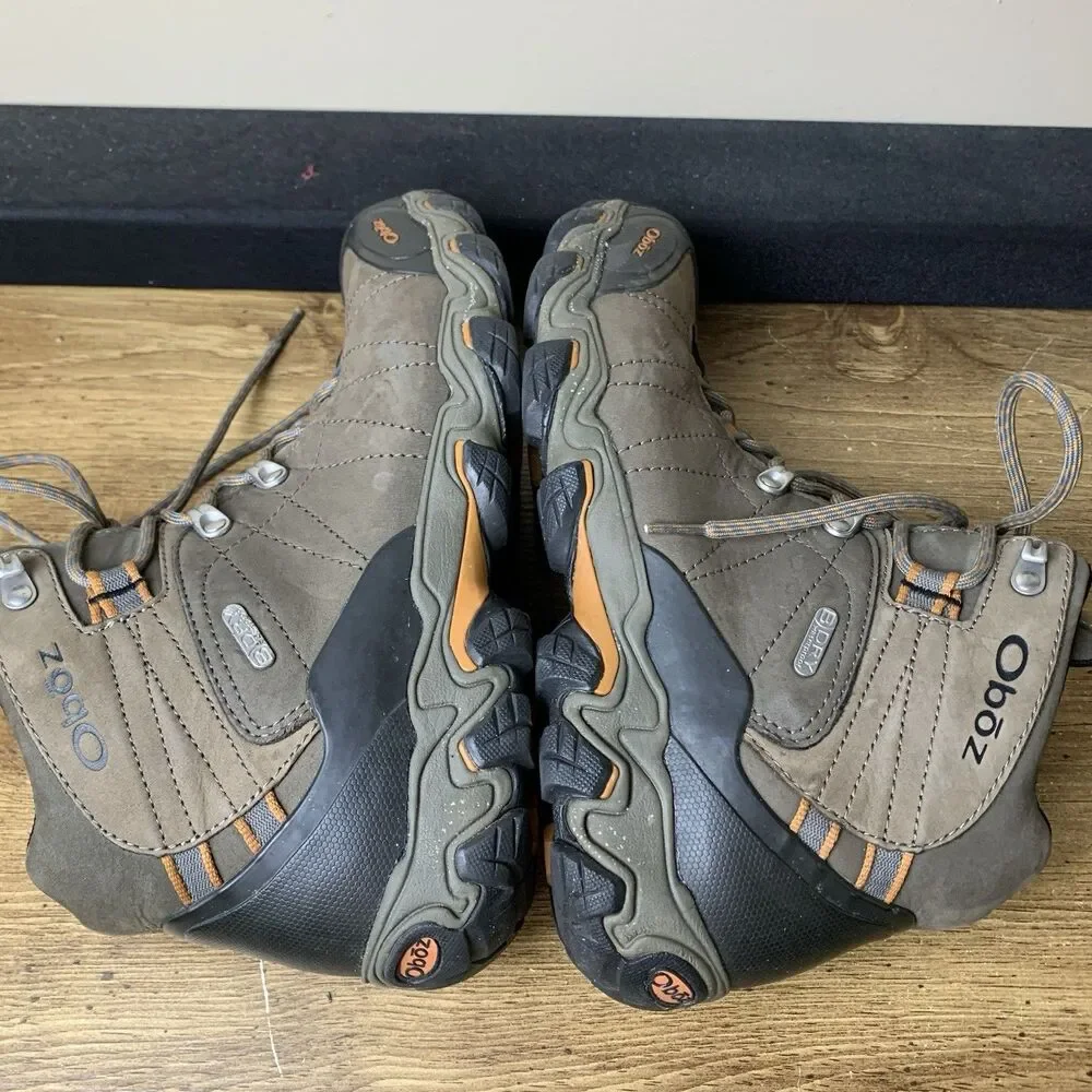 Oboz Boots Men Size 10.5 Brown Bridger Bdry Insulated Waterproof Hiking